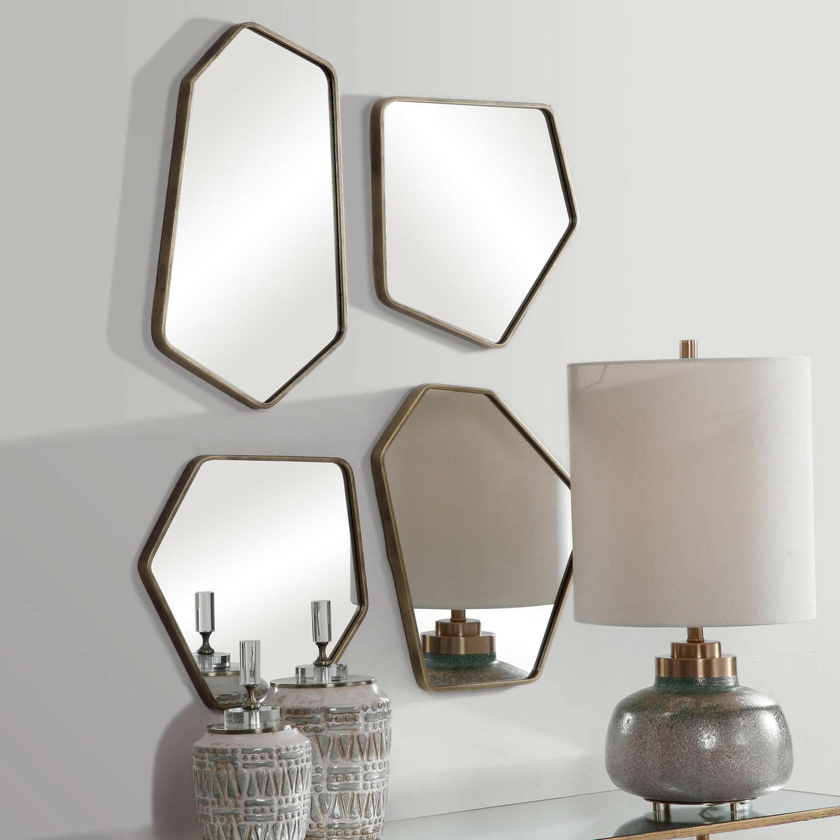 Linneah Modern Mirrors, S/4.