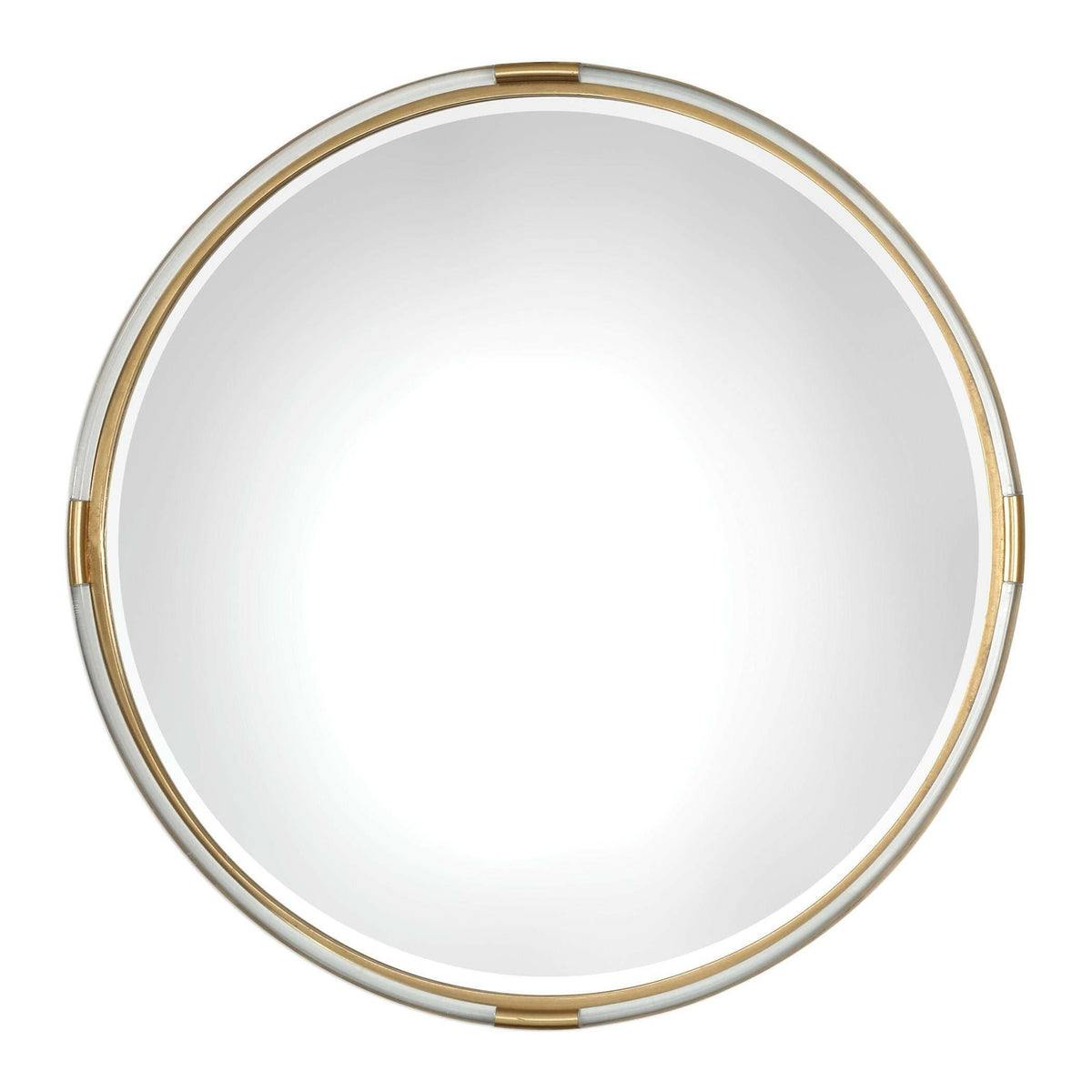 Mackai Round Gold Mirror.