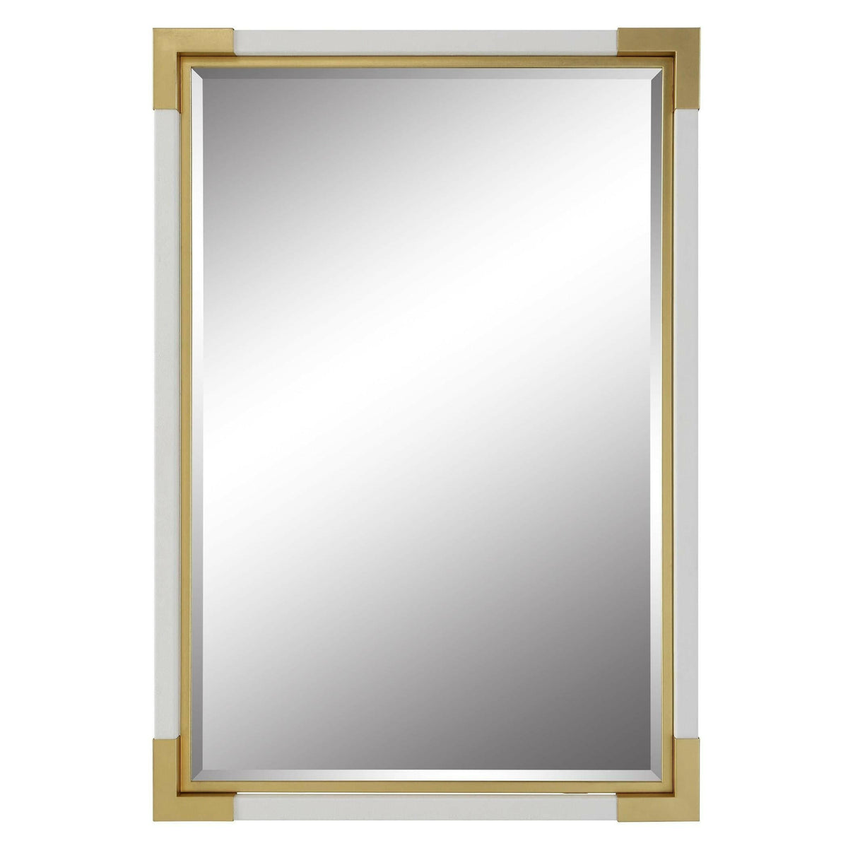 Malik White & Gold Mirror.