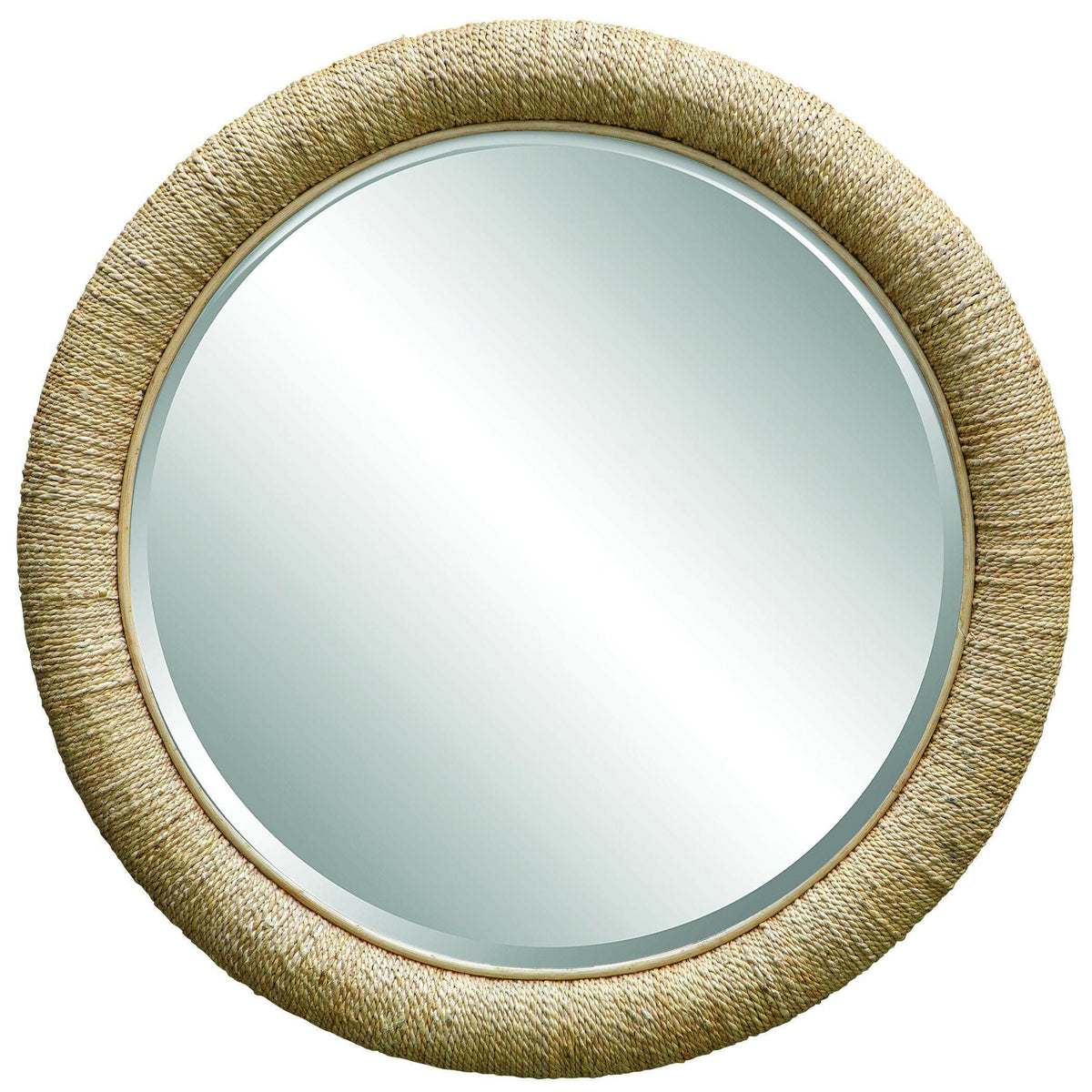 Mariner Natural Round Mirror.
