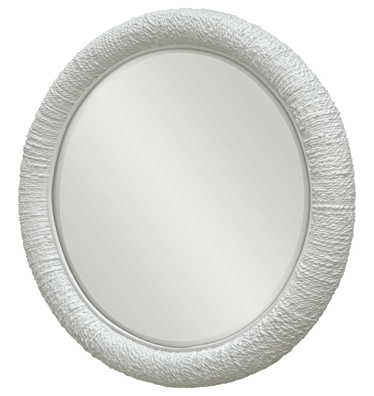 Mariner White Round Mirror.