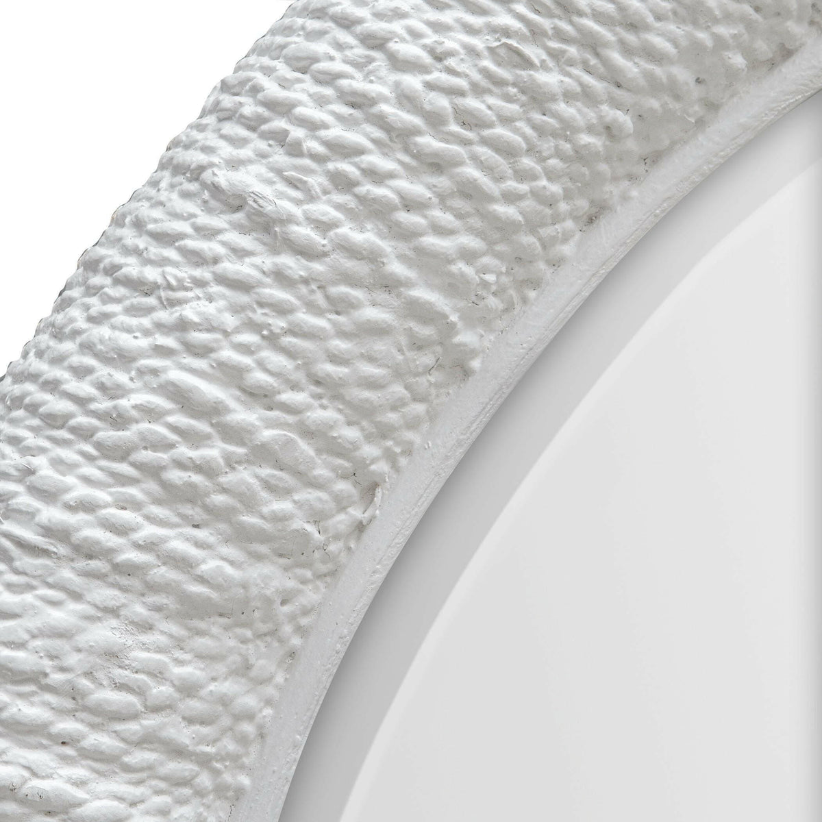 Mariner White Round Mirror.