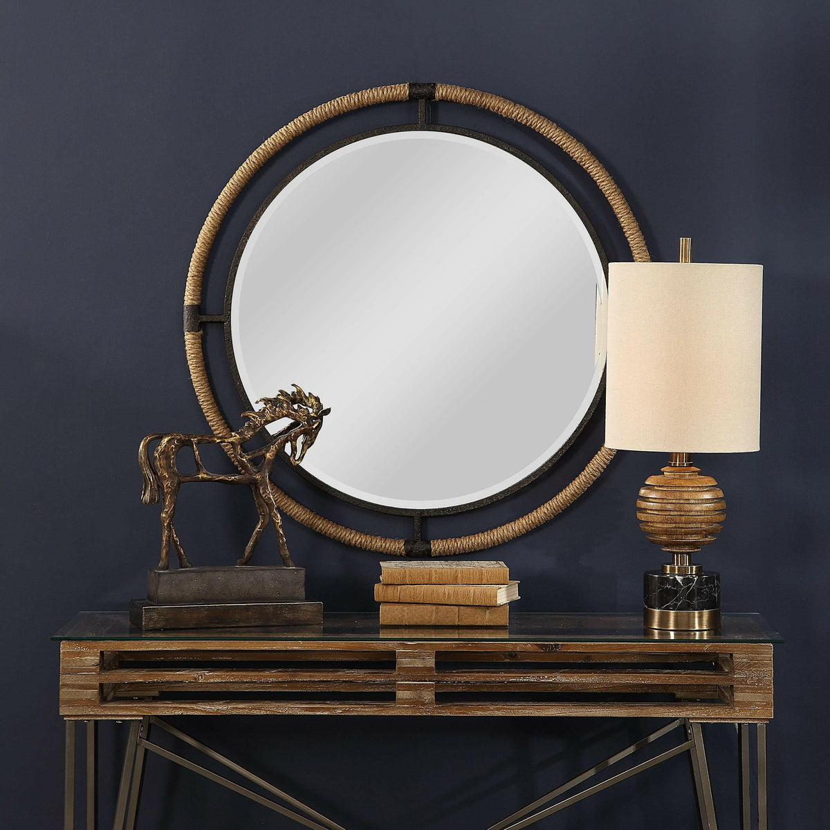Melville Coastal Round Mirror.
