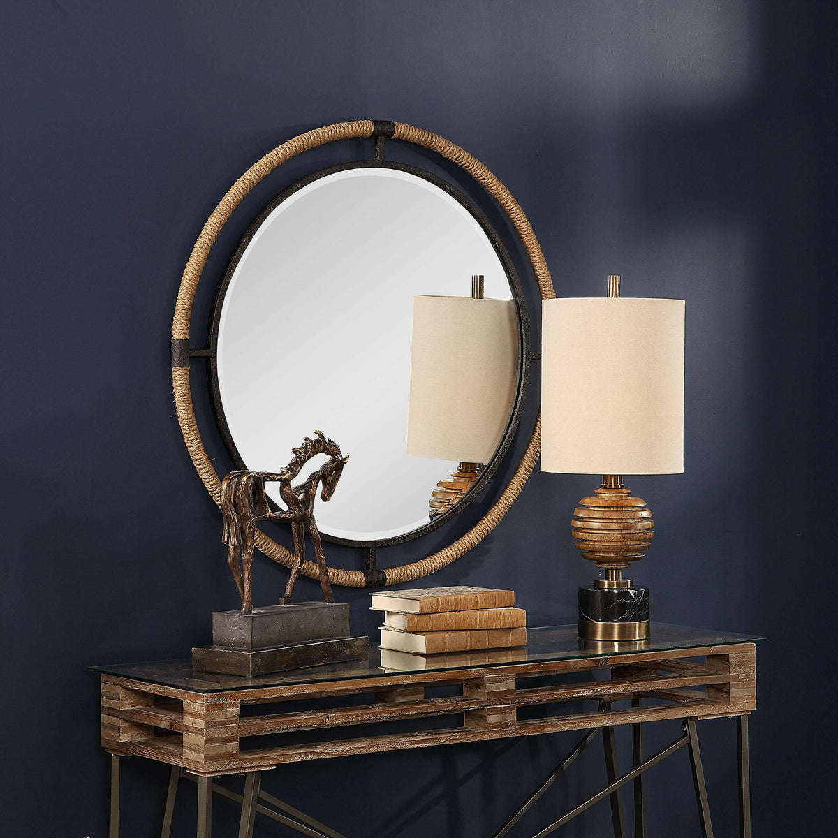 Melville Coastal Round Mirror.
