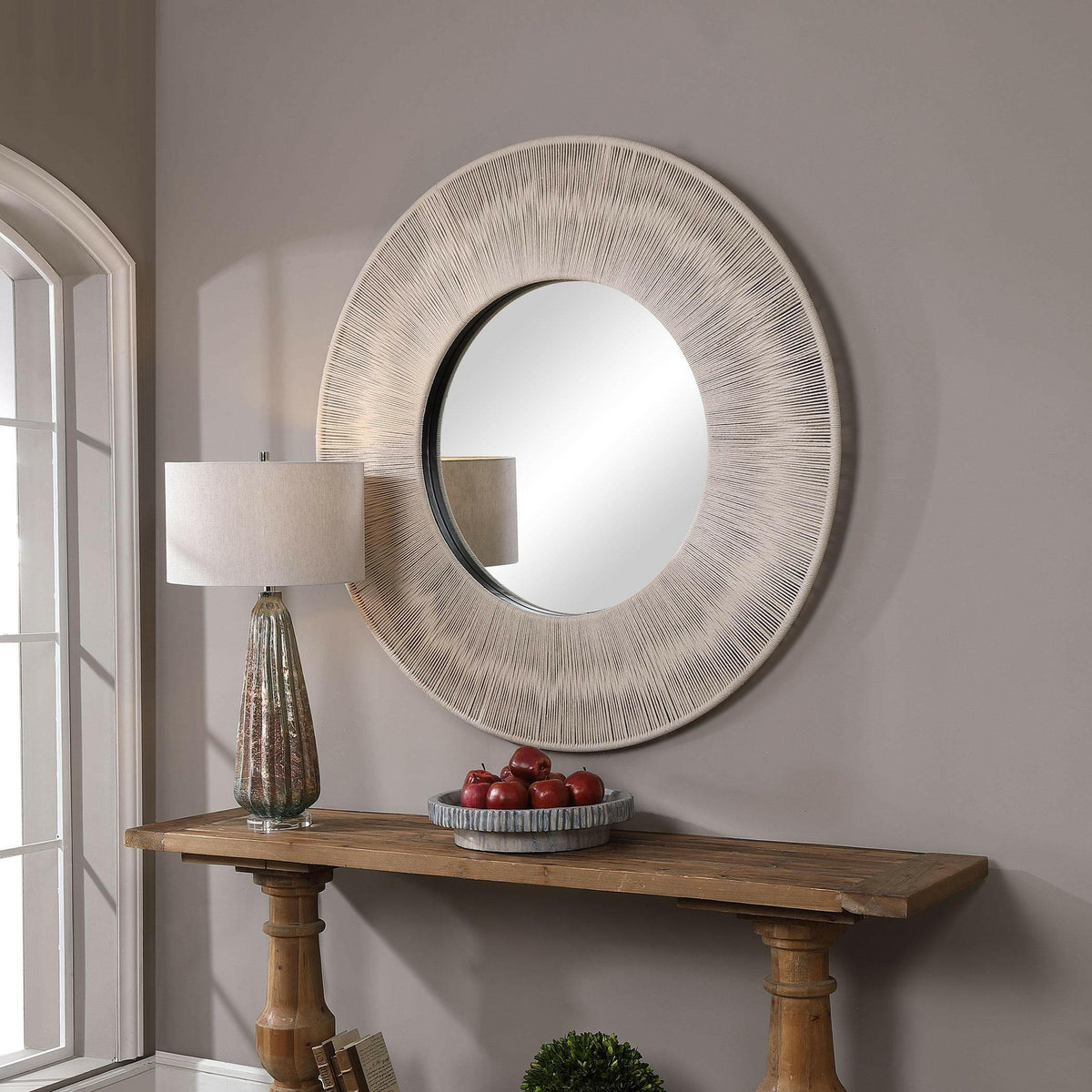 Sailor's Knot Round Mirror.