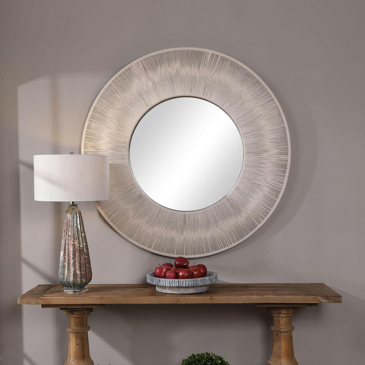 Sailor's Knot Round Mirror.