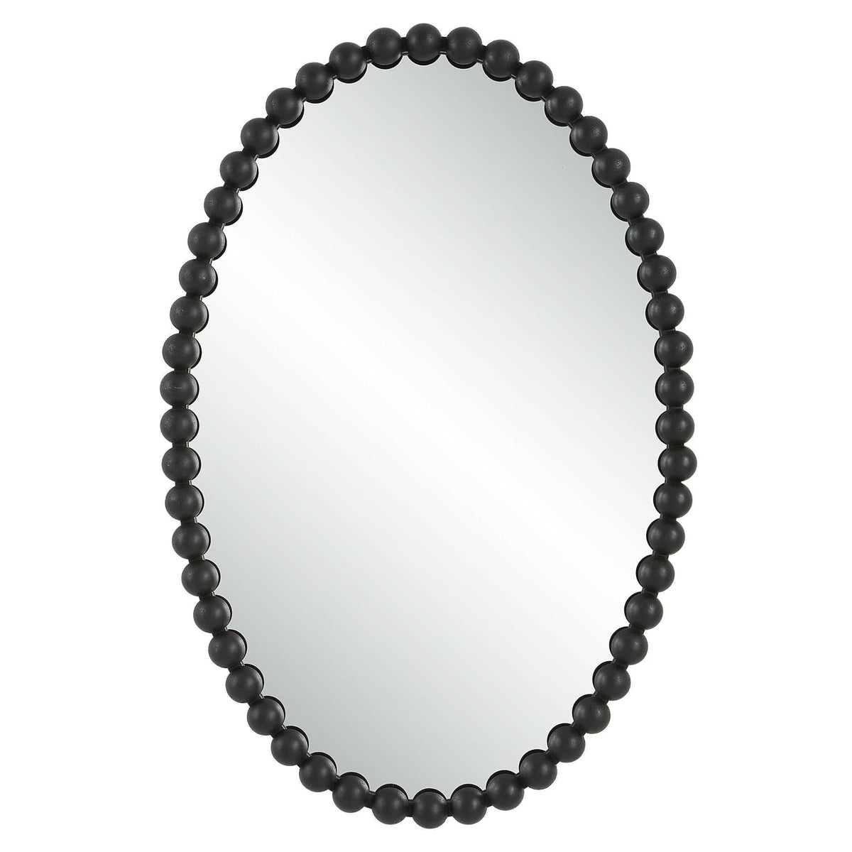 Serna Black Oval Mirror.