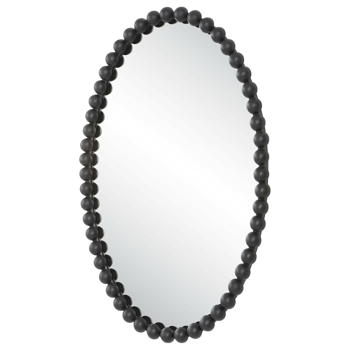 Serna Black Oval Mirror.