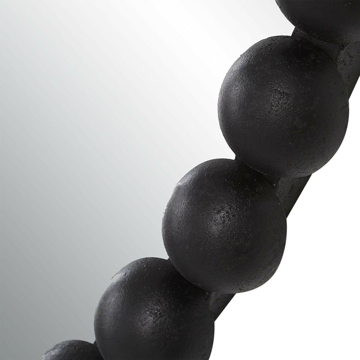 Serna Black Oval Mirror.