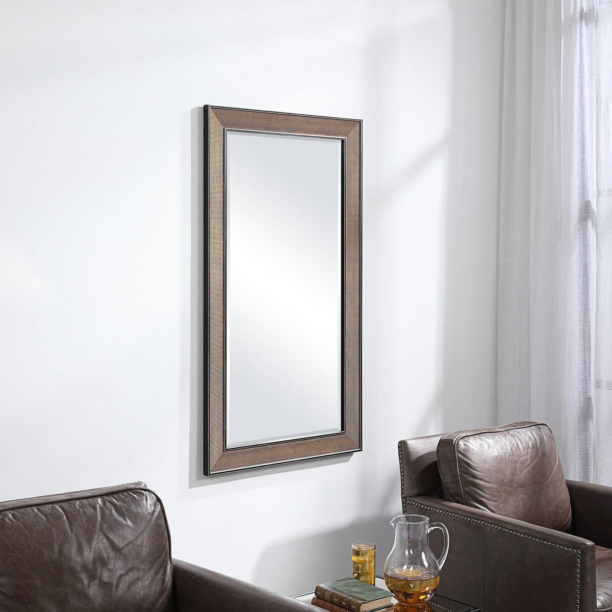 Uttermost Mirrors Valles Golden Rust Mirror House of Isabella UK