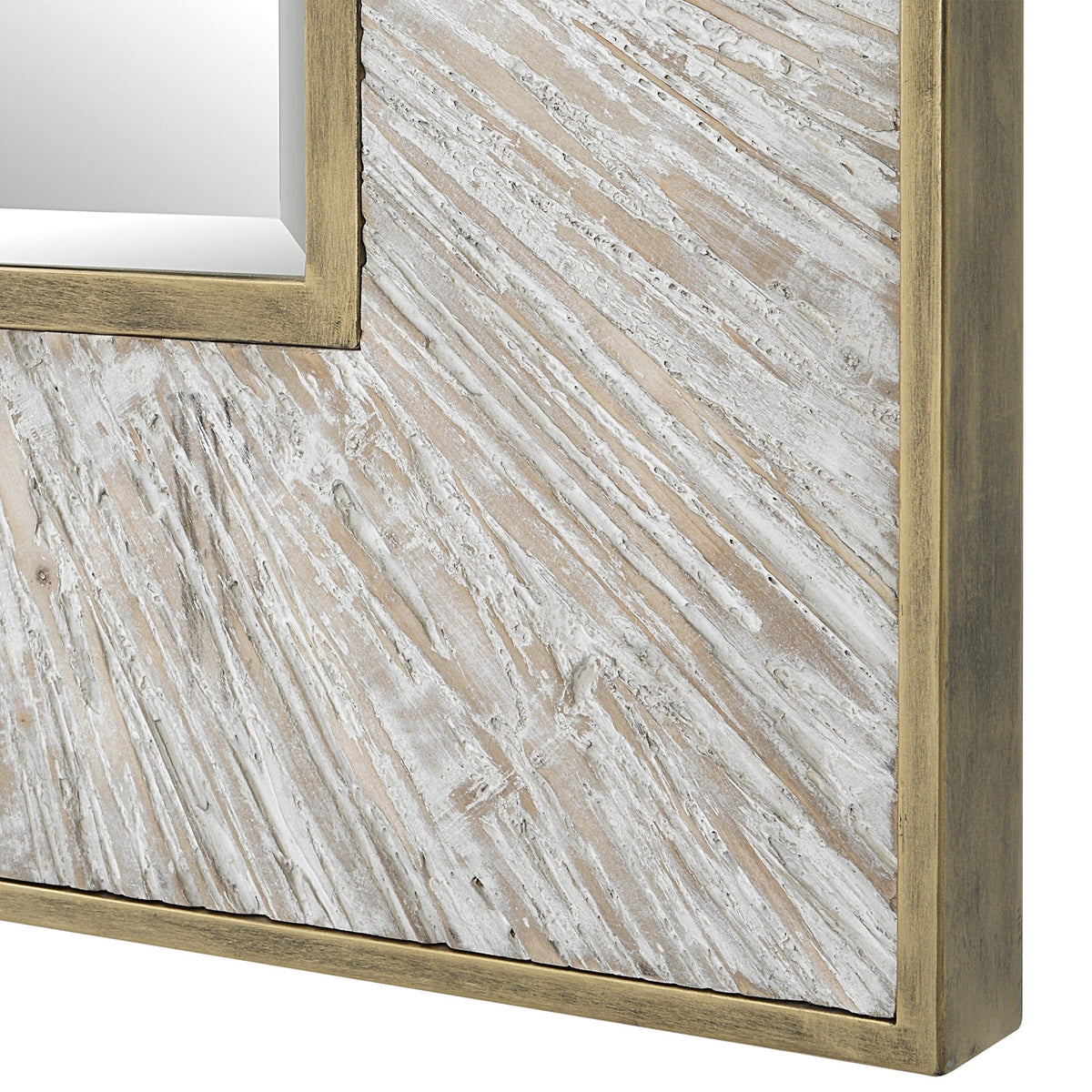 Uttermost Mirrors Wharton Whitewashed Square Mirror House of Isabella UK