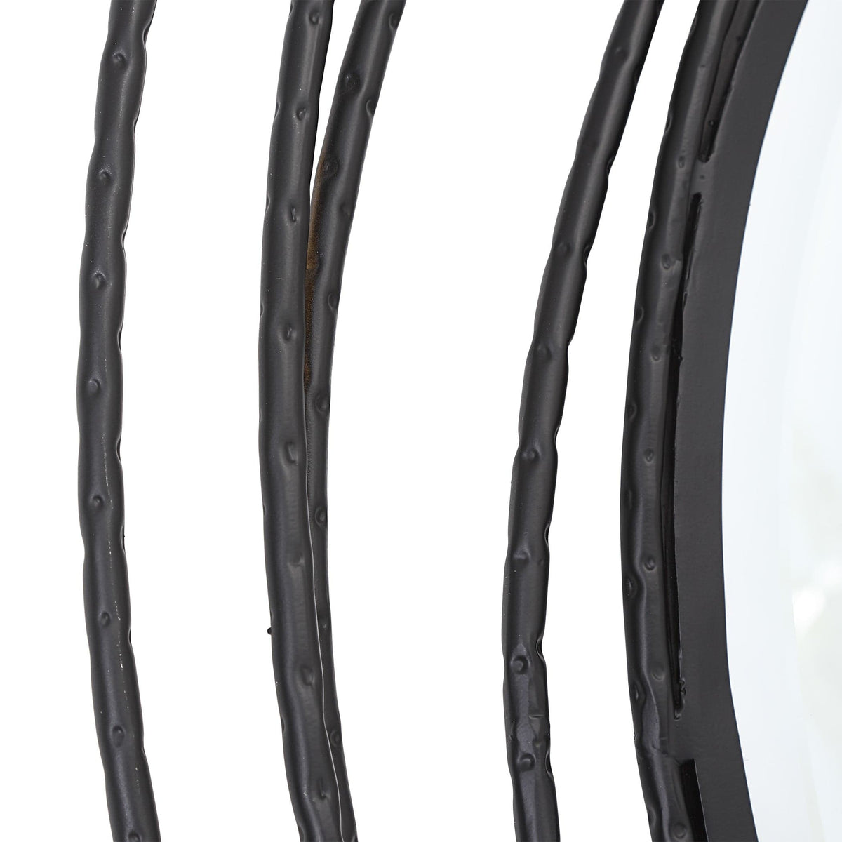 Uttermost Mirrors Whirlwind Black Round Mirror House of Isabella UK