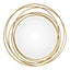Uttermost Mirrors Whirlwind Gold Round Mirror House of Isabella UK