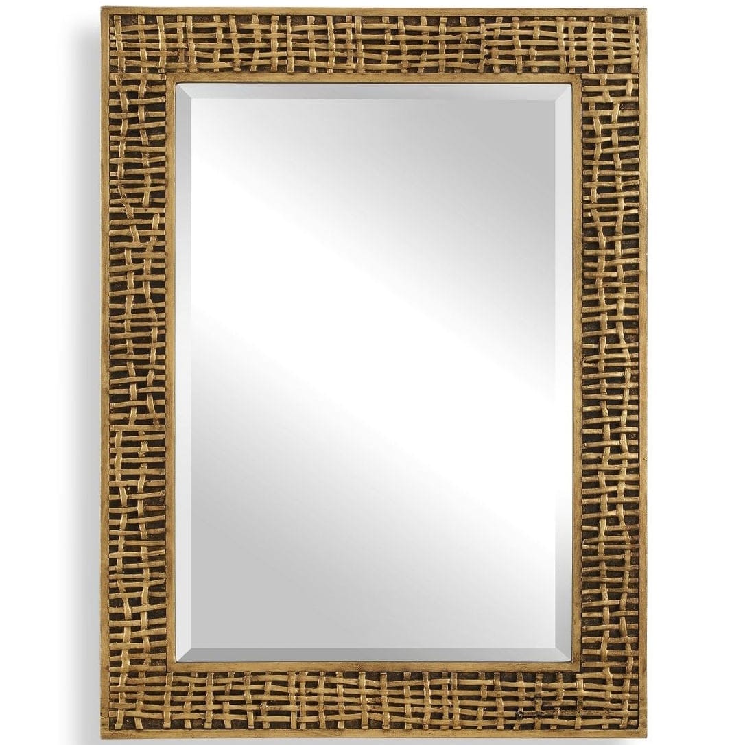 Uttermost Mirrors Woven In Time Mirror in Gold House of Isabella UK