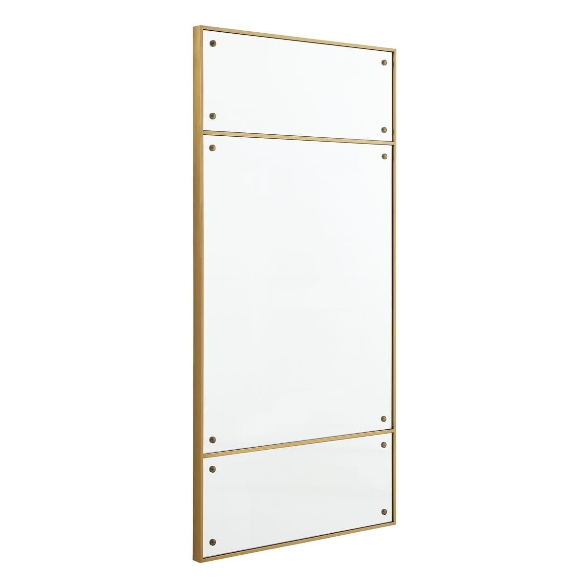 Uttermost Mirrors Wrenton Brass Rectangular Mirror House of Isabella UK