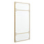 Uttermost Mirrors Wrenton Brass Rectangular Mirror House of Isabella UK