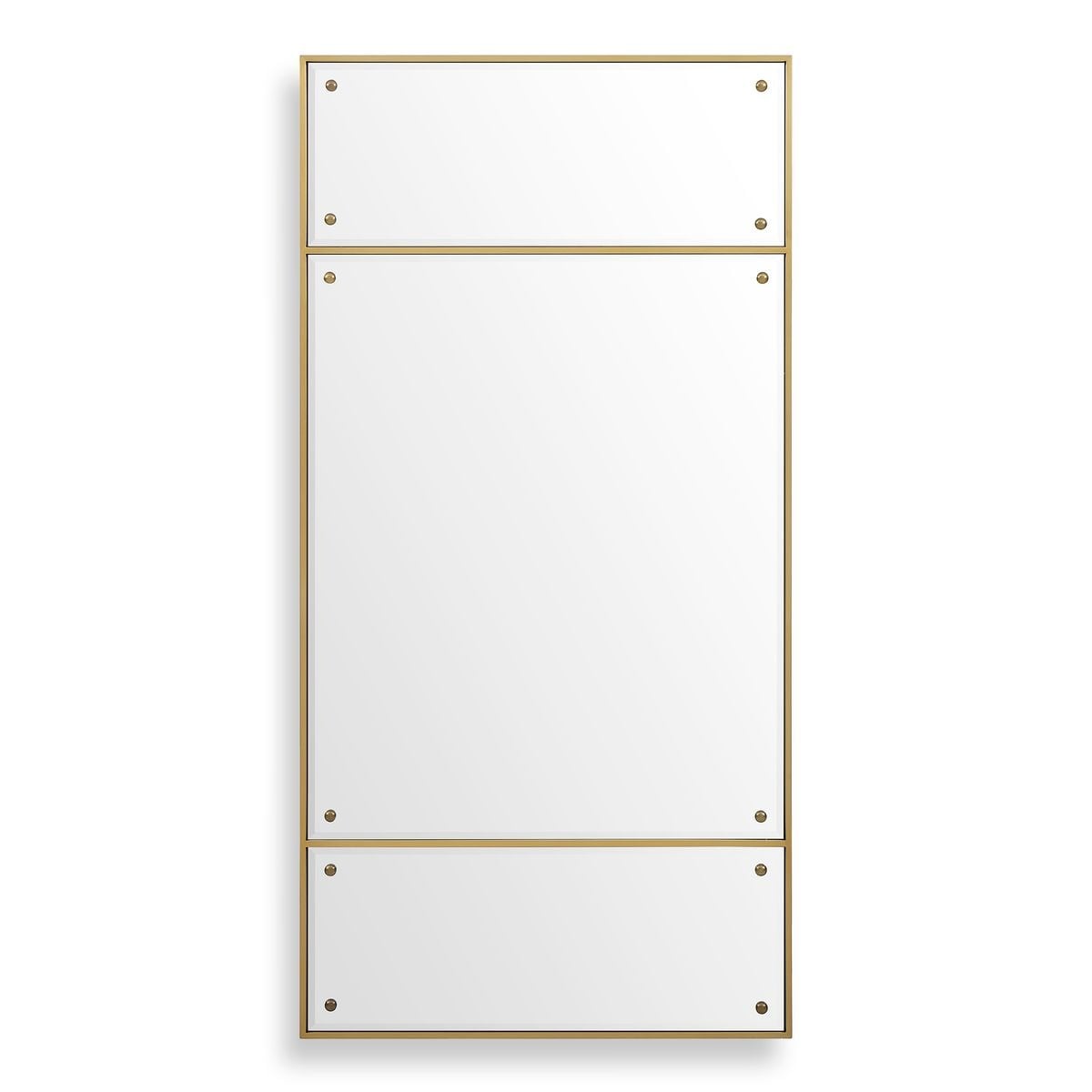 Uttermost Mirrors Wrenton Brass Rectangular Mirror House of Isabella UK