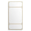 Uttermost Mirrors Wrenton Brass Rectangular Mirror House of Isabella UK