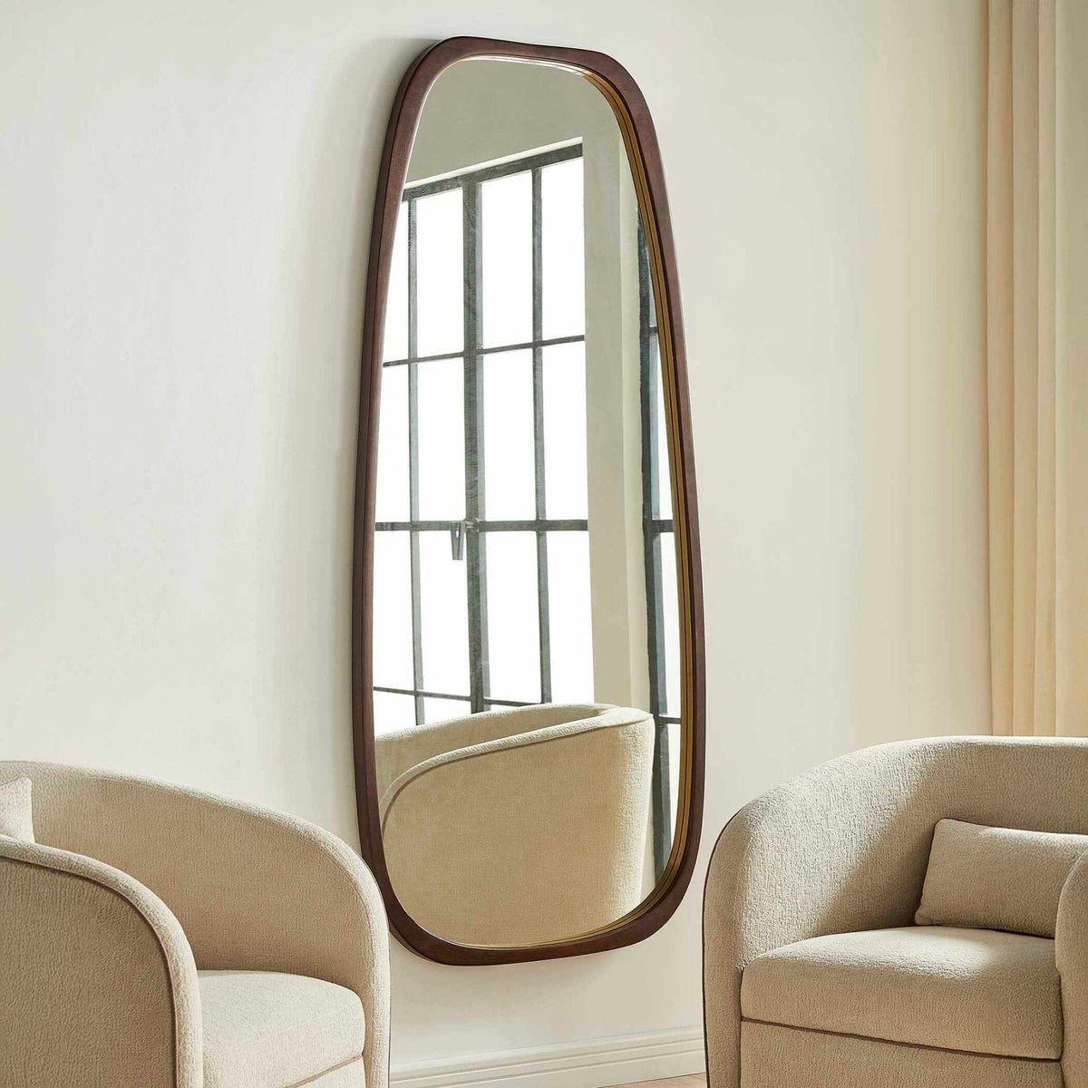 Uttermost Mirrors Zachari Asymmetrical Tall Mirror House of Isabella UK