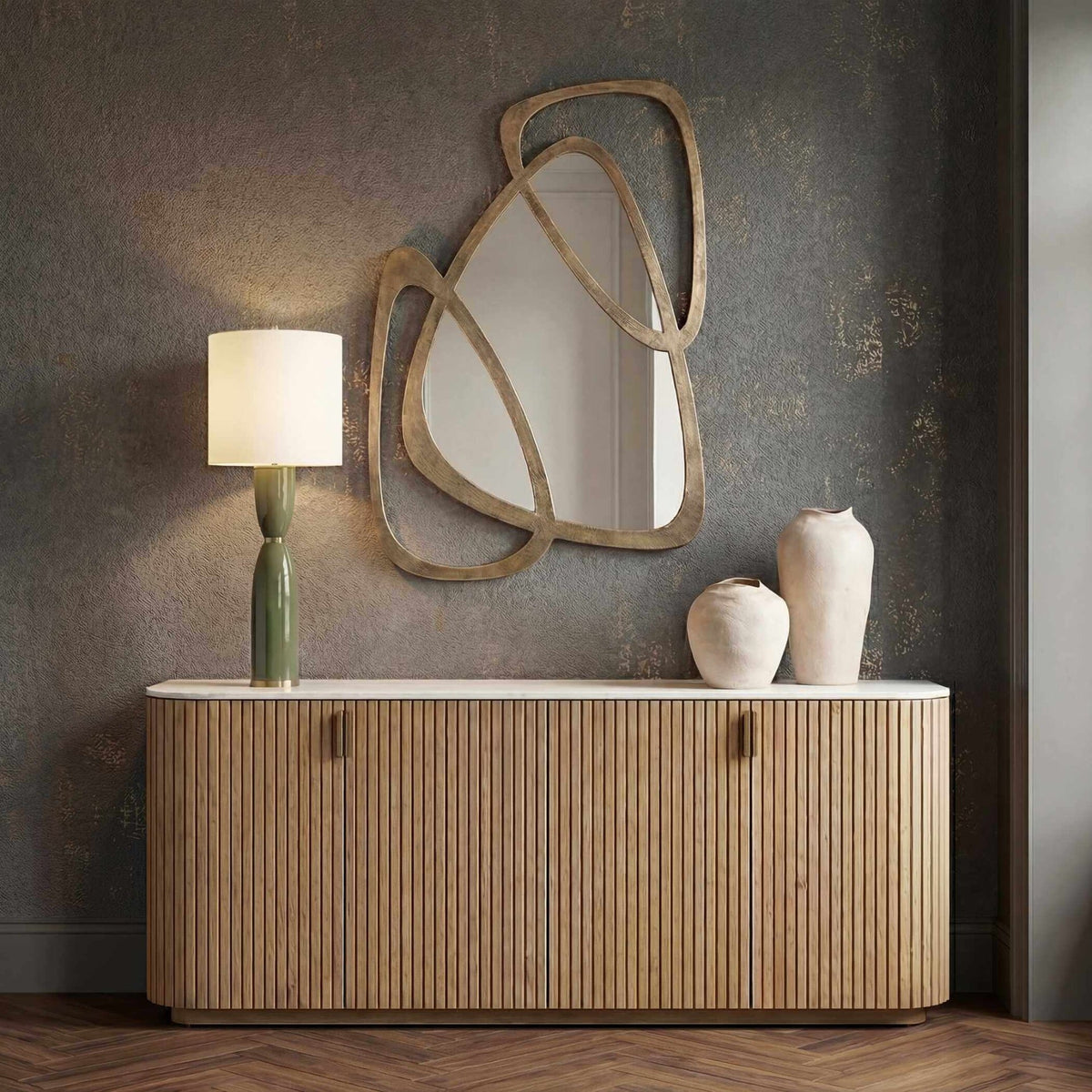 Momentum Gold Mirrored Wall Decor