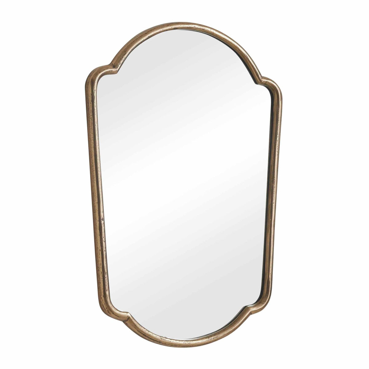 Naomi Antique Brass Mirror