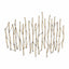Nature's Rhythm Gold Metal Wall Decor