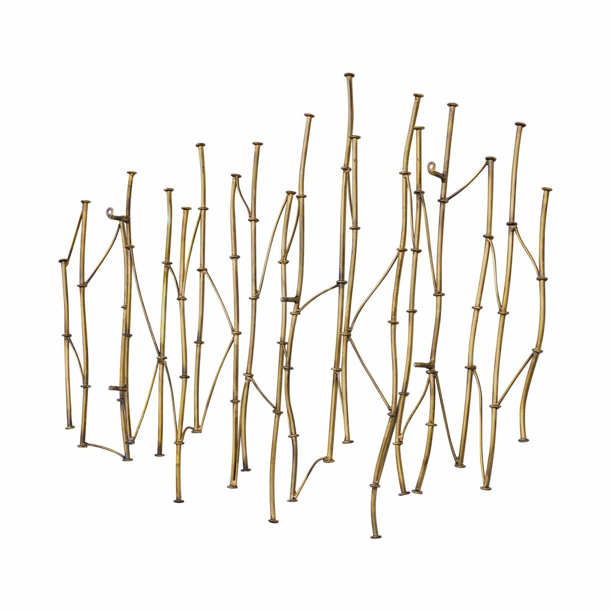 Nature's Rhythm Gold Metal Wall Decor