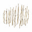 Nature's Rhythm Gold Metal Wall Decor