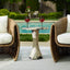 Uttermost Outdoors Cadas Indoor-Outdoor Stone Side Table House of Isabella UK