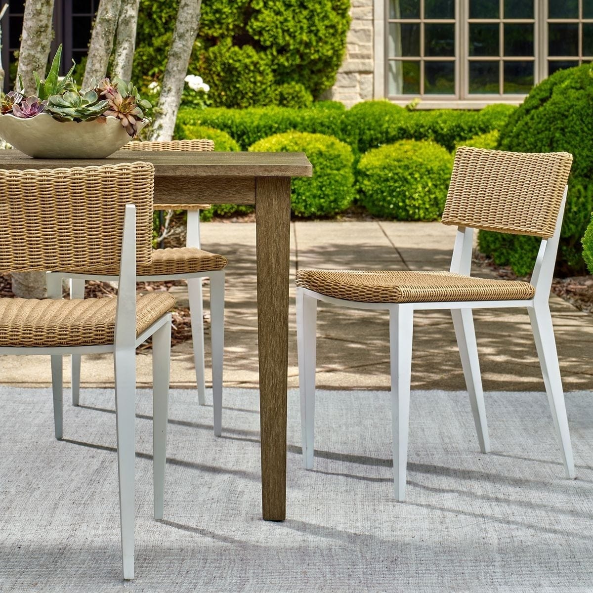 Uttermost Outdoors Calbas White Outdoor Dining Chair House of Isabella UK
