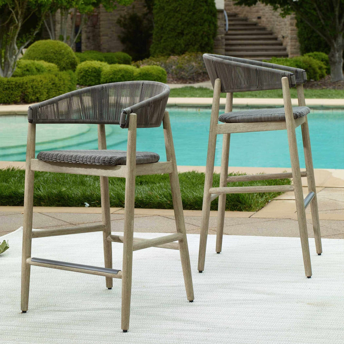 Uttermost Outdoors Dermott Outdoor Bar Stool House of Isabella UK