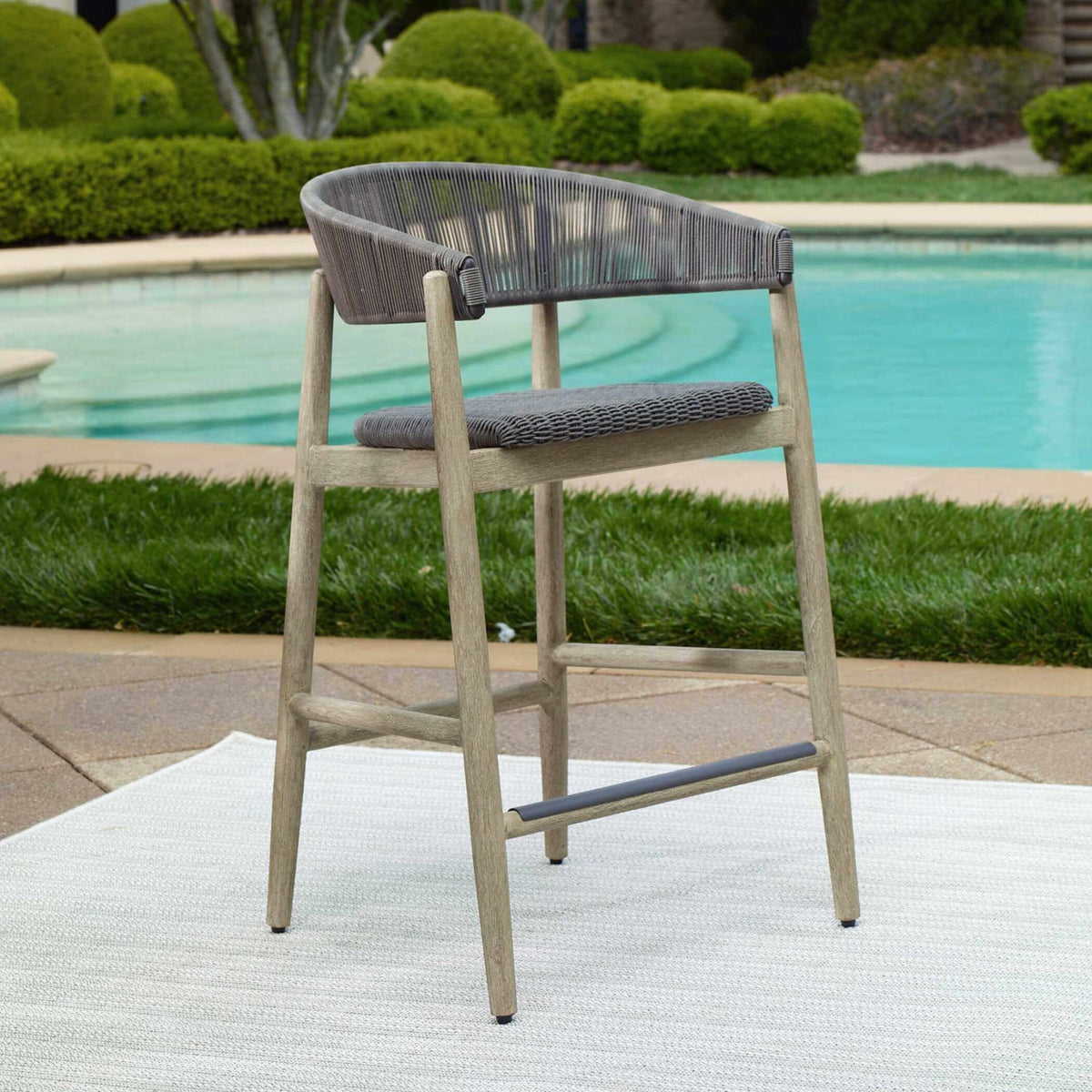 Uttermost Outdoors Dermott Outdoor Counter Stool House of Isabella UK
