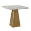 Uttermost Outdoors Equilateral Bistro Table in Arabescato and Brass House of Isabella UK
