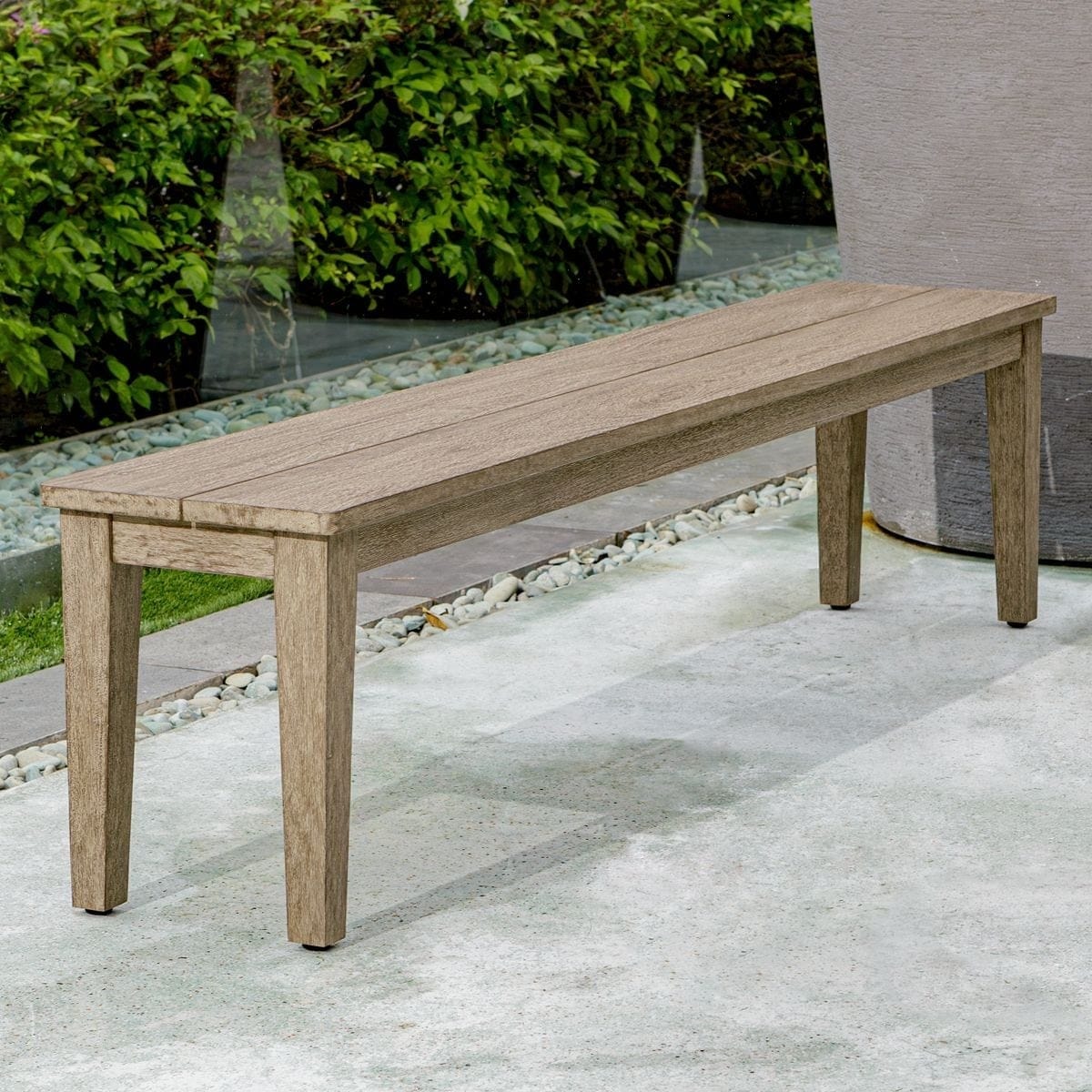 Uttermost Outdoors Forsyth Dark Gray Outdoor Bench House of Isabella UK