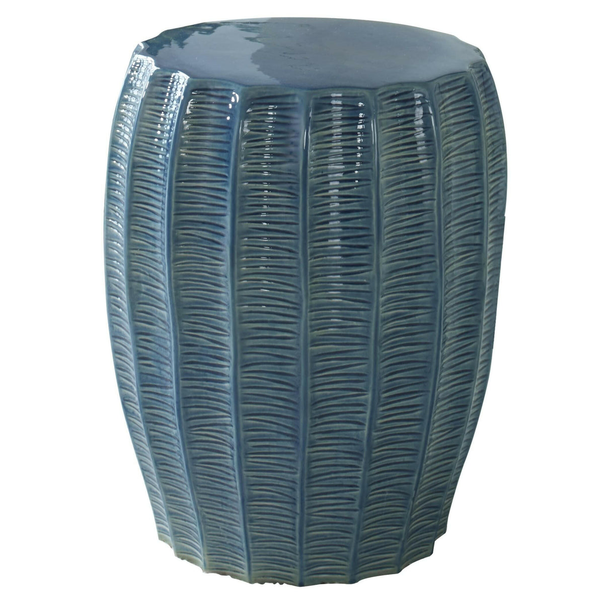 Harbor Aque Blue Garden Stool.