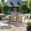 Uttermost Outdoors Harbor Herringbone Indoor-Outdoor Dining Table House of Isabella UK