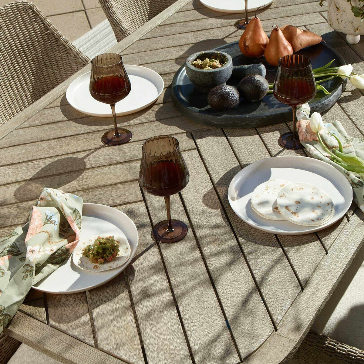 Uttermost Outdoors Harbor Herringbone Indoor-Outdoor Dining Table House of Isabella UK