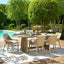 Uttermost Outdoors Harbor Herringbone Indoor-Outdoor Dining Table House of Isabella UK