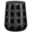 Uttermost Outdoors Patchwork Gridded Black Garden Stool House of Isabella UK