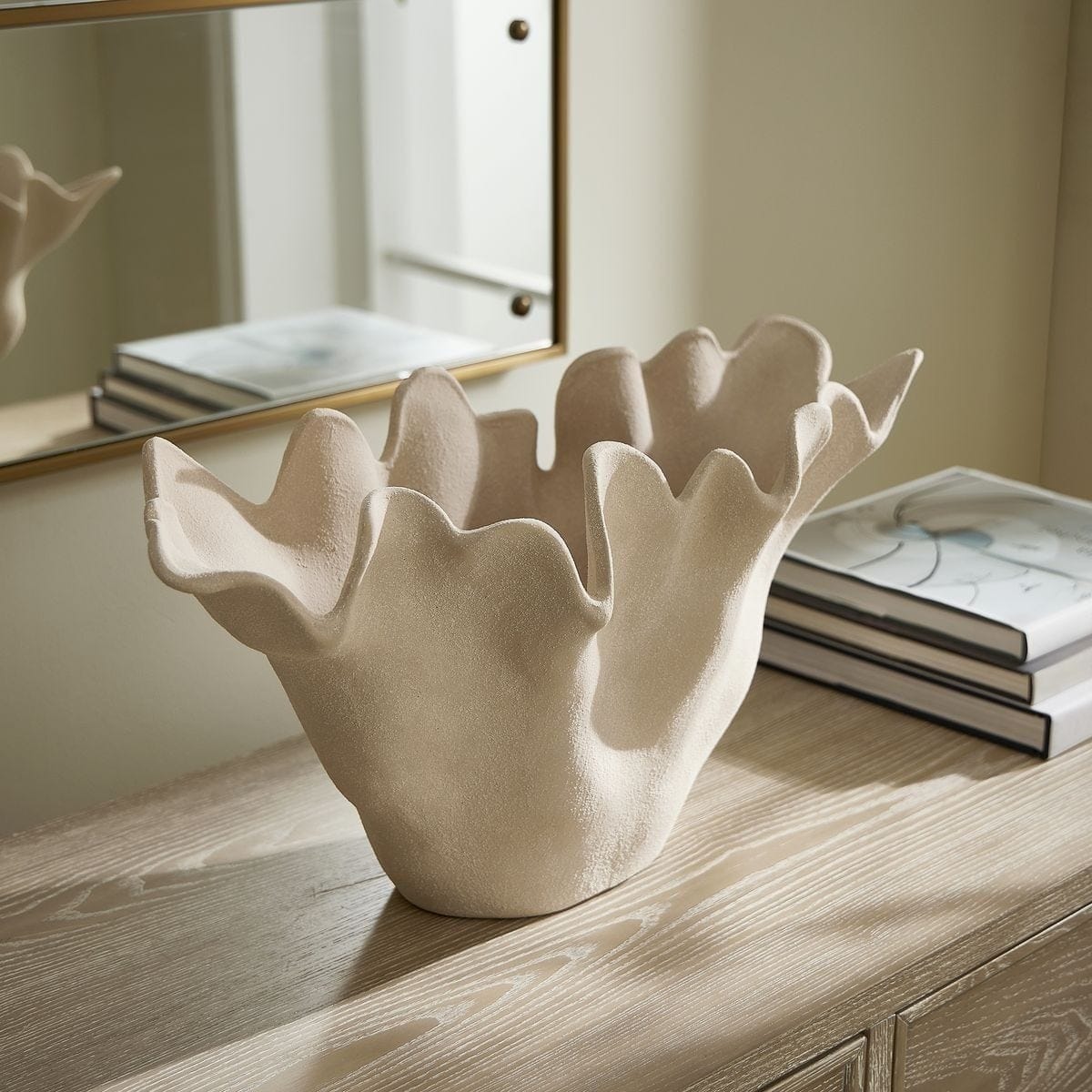Uttermost Outdoors Sand Dune Outdoor Ceramic Bowl House of Isabella UK