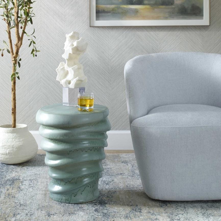 Uttermost Outdoors Skye Modern Garden Stool House of Isabella UK