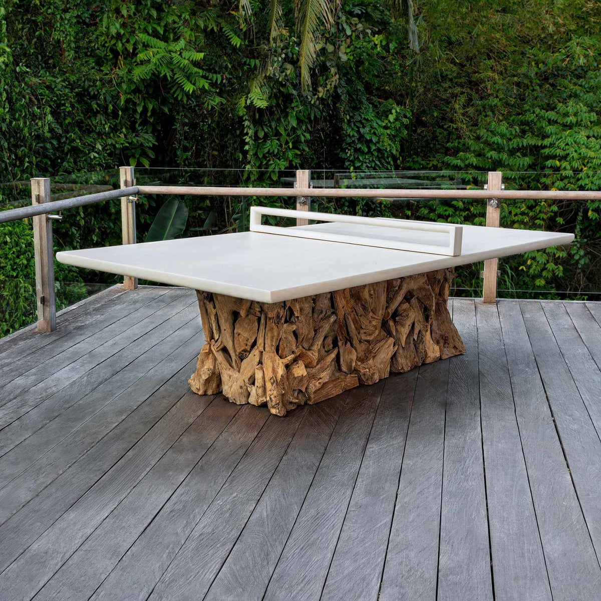 Uttermost Outdoors Stonewood Indoor-Outdoor Ping-Pong Dining Table House of Isabella UK