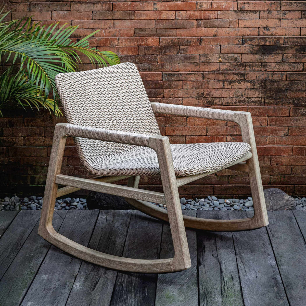 Uttermost Outdoors Sumba Outdoor Wicker Rocking Chair House of Isabella UK