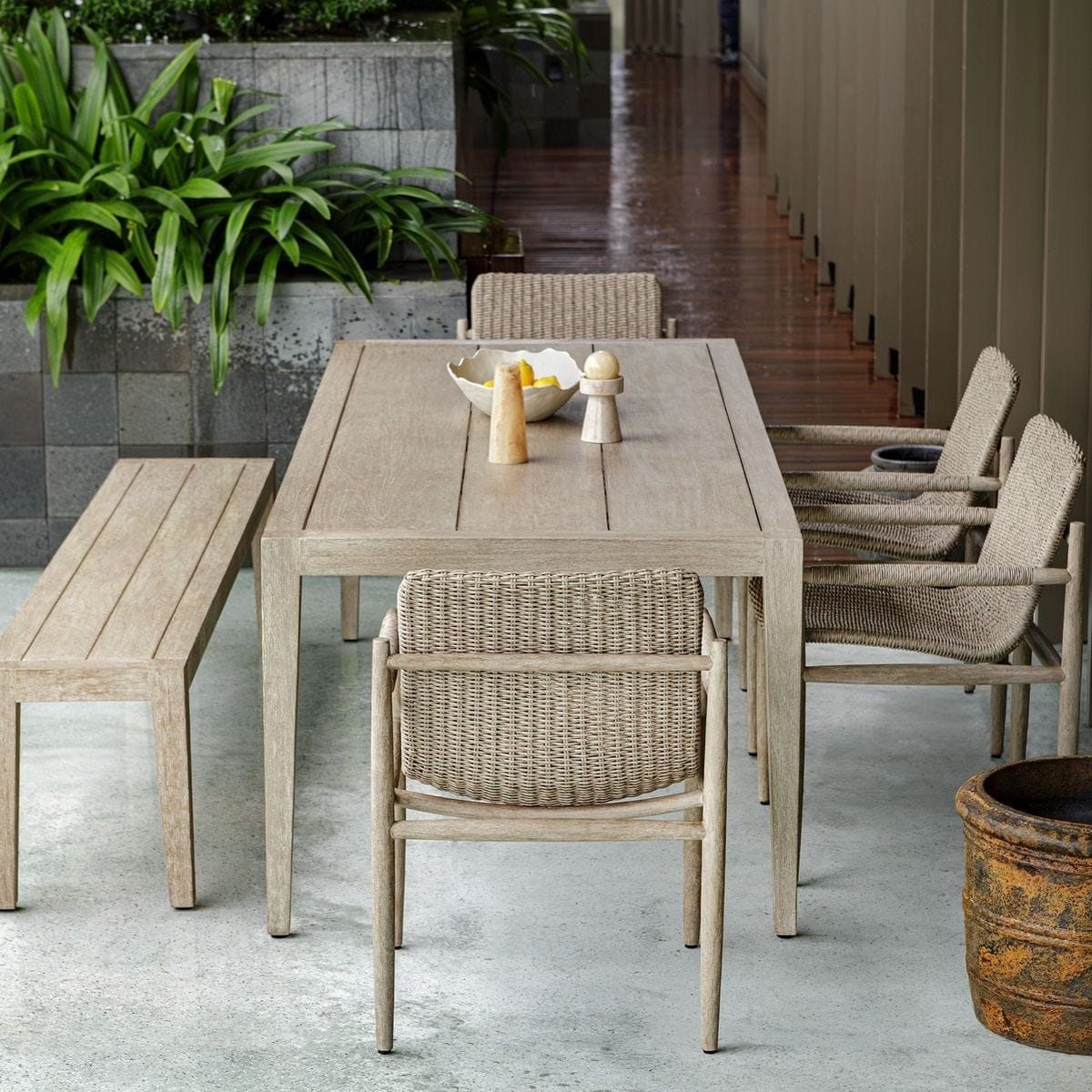 Uttermost Outdoors Sumba Wicker Outdoor Dining Chair House of Isabella UK