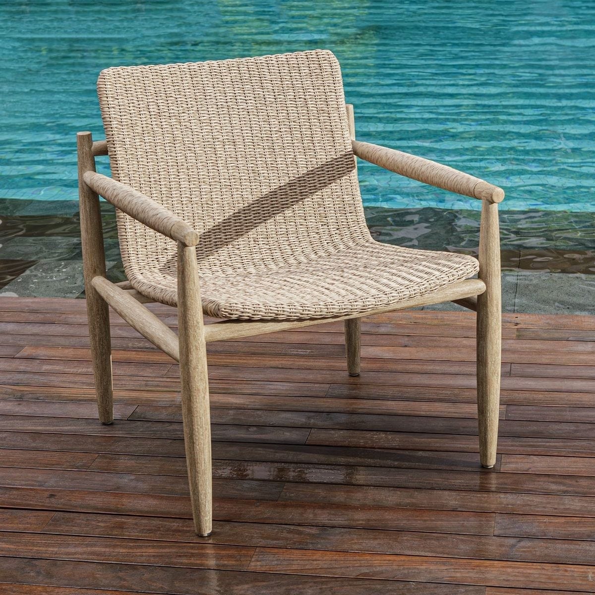 Uttermost Outdoors Sumba Wicker Outdoor Lounge Chair House of Isabella UK