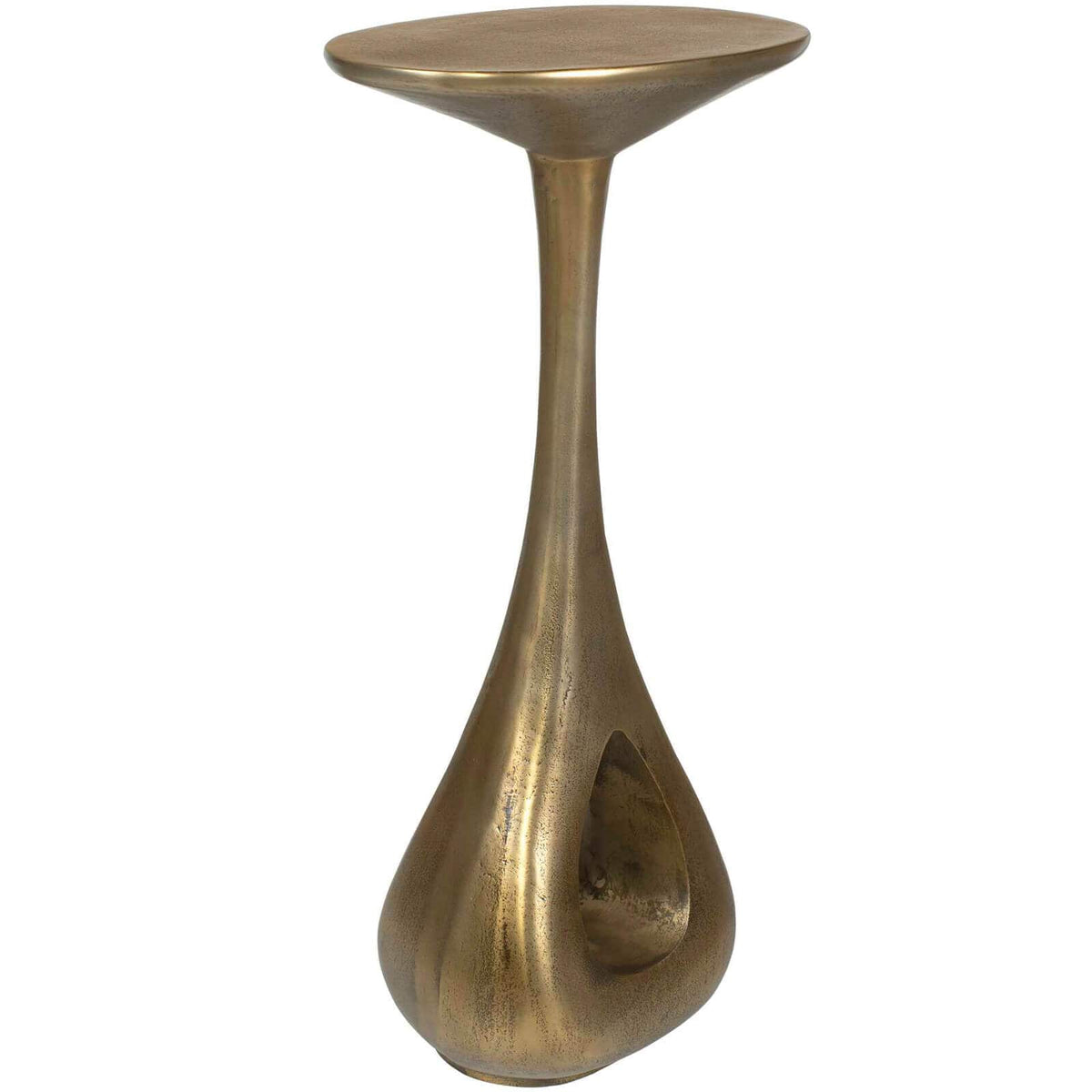 Uttermost Outdoors Tolstoy Indoor-Outdoor Side Table in Brass House of Isabella UK