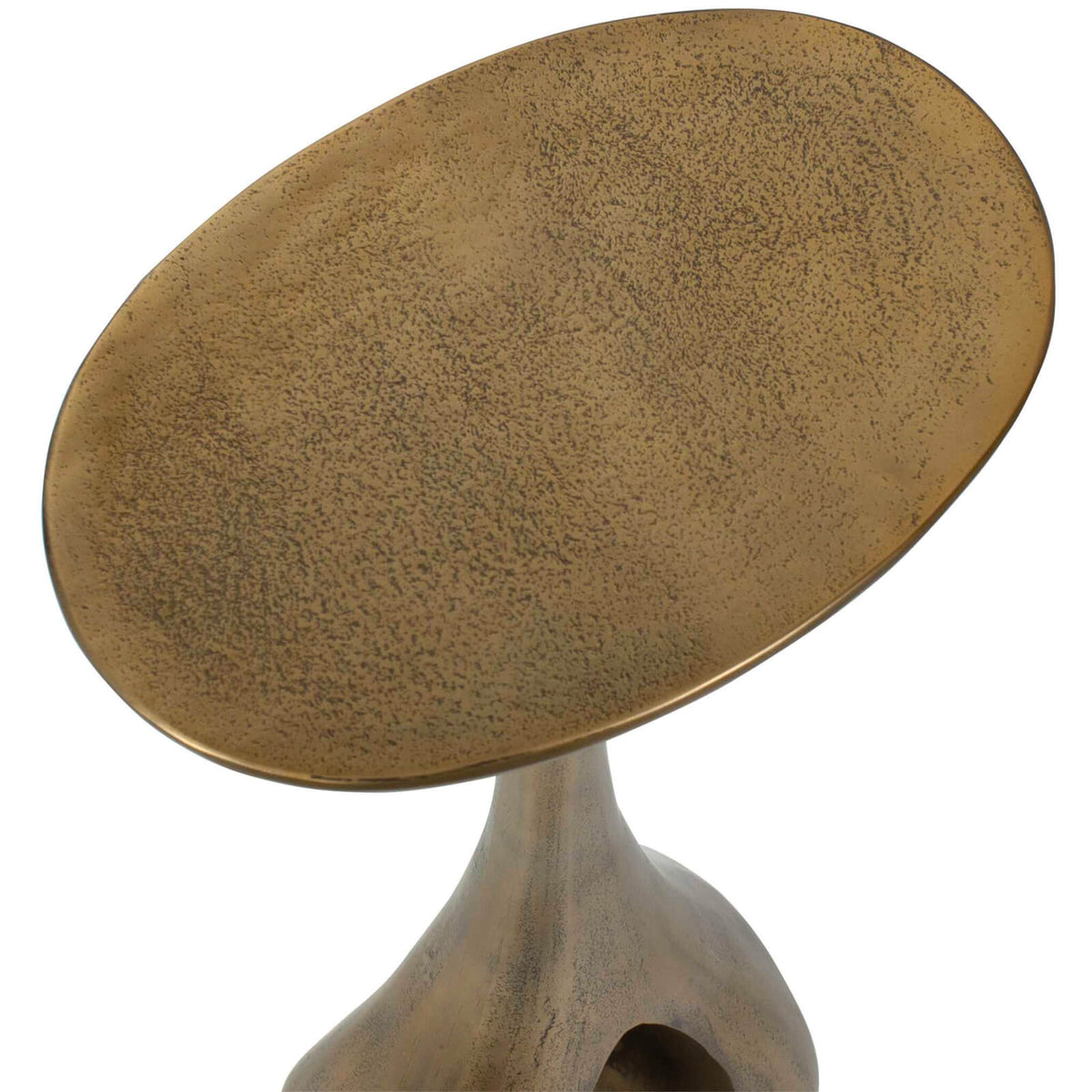 Uttermost Outdoors Tolstoy Indoor-Outdoor Side Table in Brass House of Isabella UK