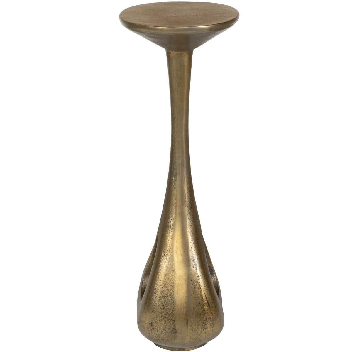 Uttermost Outdoors Tolstoy Indoor-Outdoor Side Table in Brass House of Isabella UK