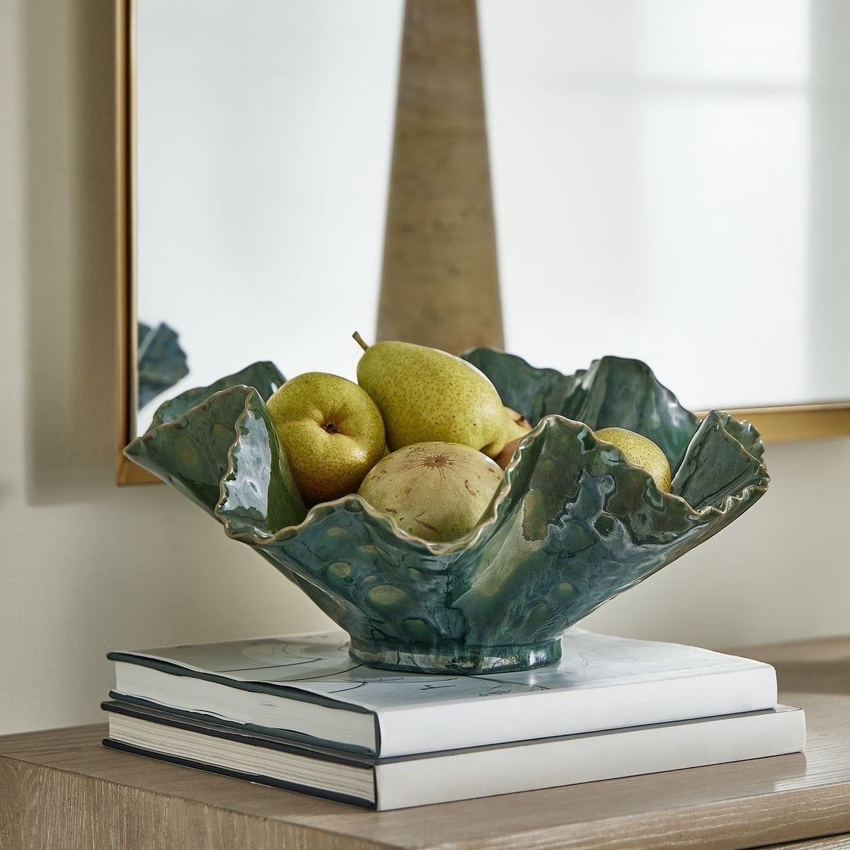 Uttermost Outdoors Verdant Bloom Emerald Outdoor Bowl House of Isabella UK