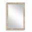 Pave Rectangular Travertine Mirror